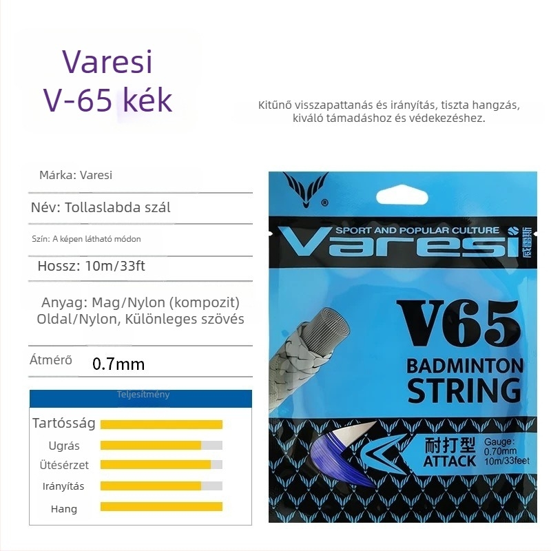 V-65 ütőhúr, nylonból – Varesi, badmintonhoz