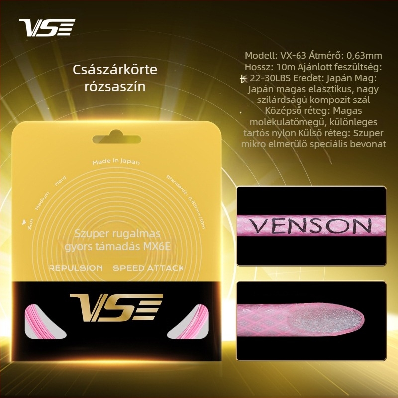 Weichen nylon rostos ütőhúr, Japán eredetű, badminton és tenisz játékhoz