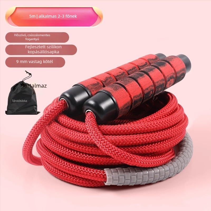 Hosszú pamut kötél csoportos ugrásokhoz, professzionális csapat kötél