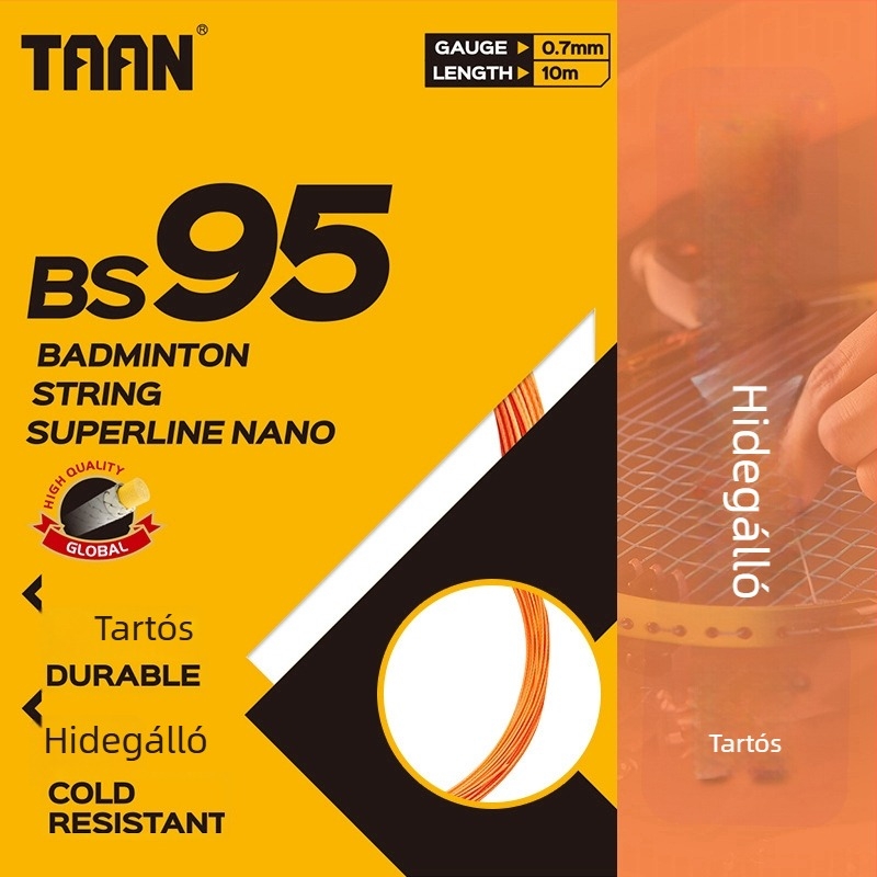 Badminton ütőhúr, nylon anyagú, márka Taan taian, eredet Kína