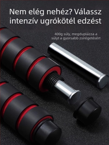PVC bevonat acélhuzalos ugrókötél felnőtteknek és középiskolásoknak, teherbíró, edzésre használható