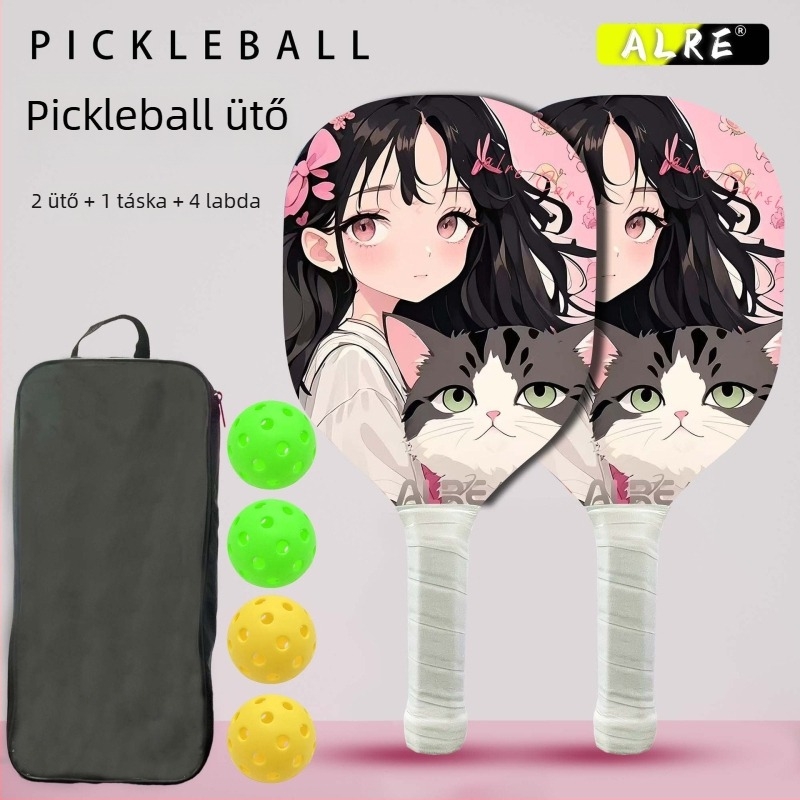Fából készült pickleball ütő, 160 g, ideális kezdőknek edzéshez