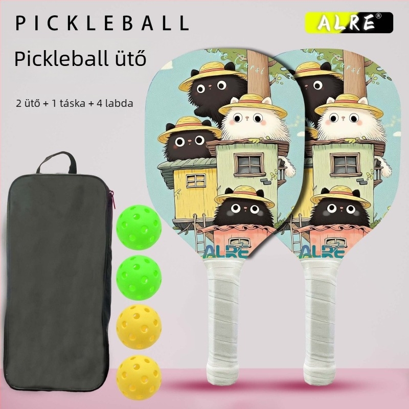 Fából készült pickleball ütő, 160 g, ideális kezdőknek edzéshez