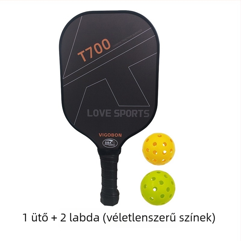 Vigobon pickleball ütő — szénszálas, ultrakönnyű, 235 g, versenyszintű, kültéri
