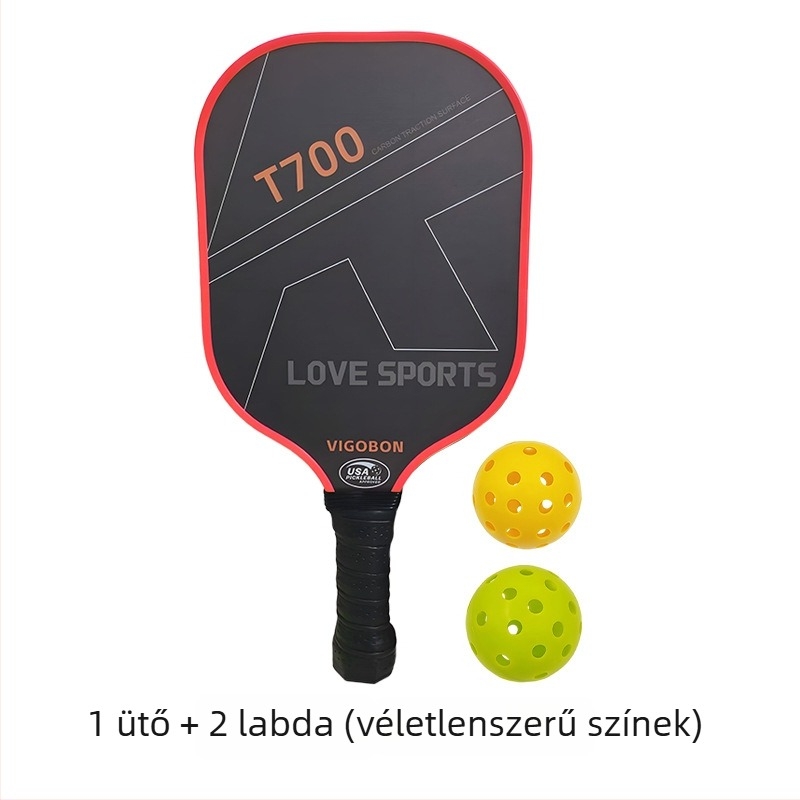 Vigobon pickleball ütő — szénszálas, ultrakönnyű, 235 g, versenyszintű, kültéri