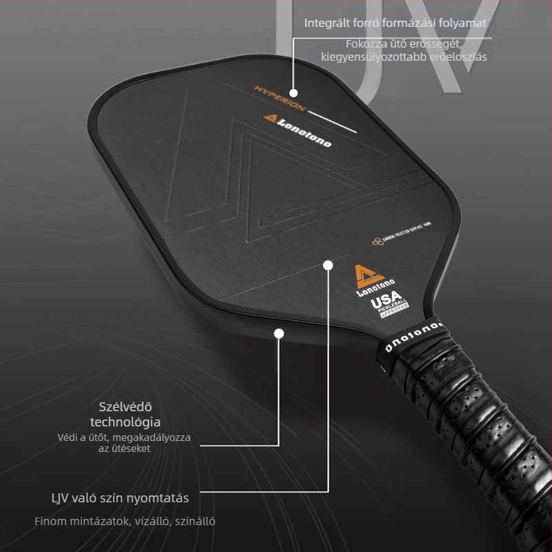 Pickleball ütő – versenyképes kategória, T700 szénszálas, súly 220 g, márka lonotono