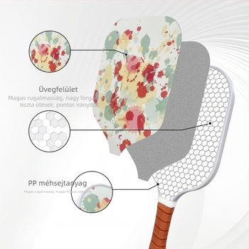 Fiberglass pickleball ütő kezdőknek, 235 g, Htpick