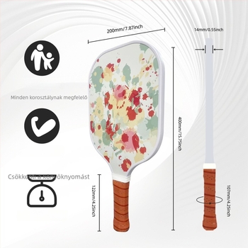 Fiberglass pickleball ütő kezdőknek, 235 g, Htpick