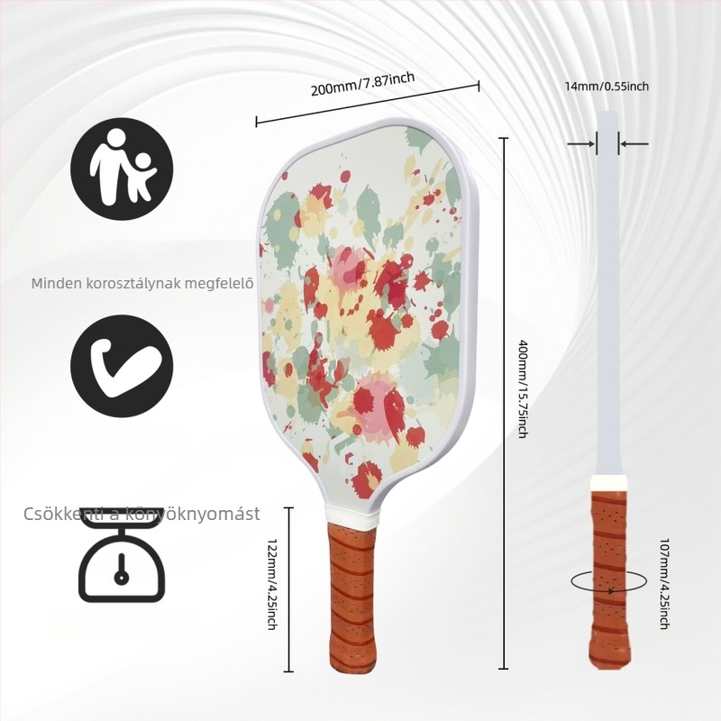 Fiberglass pickleball ütő kezdőknek, 235 g, Htpick
