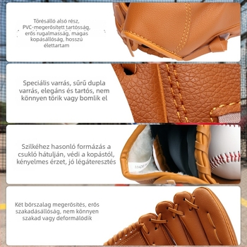 Baseball kesztyű PU műbőr gyerekeknek, testre szabható logóval