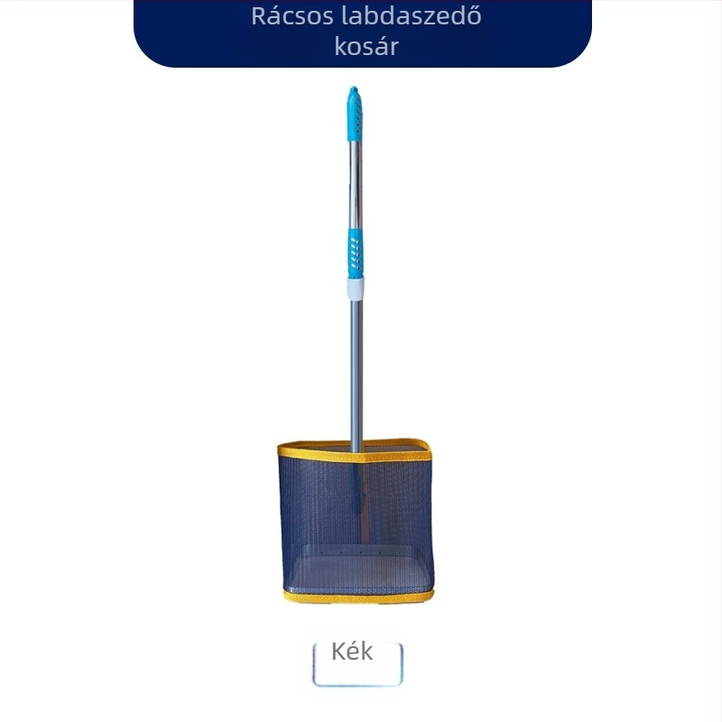 Asztalitenisz golyógyűjtő készülék, teleszkópos kar, állítható szög, alumíniumötvözet, hálós kosár