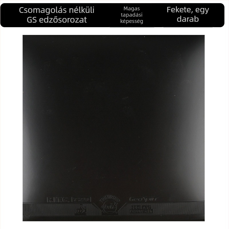 Asztalitenisz ütőgumi – Márka 729, Termékszám GS Training Set, Gumitípus: Anti-Rubber, Specifikáció: Single Piece, Alkalmazási terület: asztalitenisz