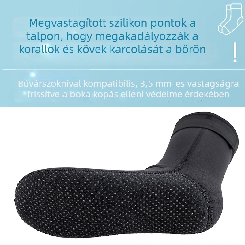 OBEESI professzionális búvár zokni neopren 3/5 mm, vastagított csúszásmentes, felnőtteknek, férfiak és nők számára