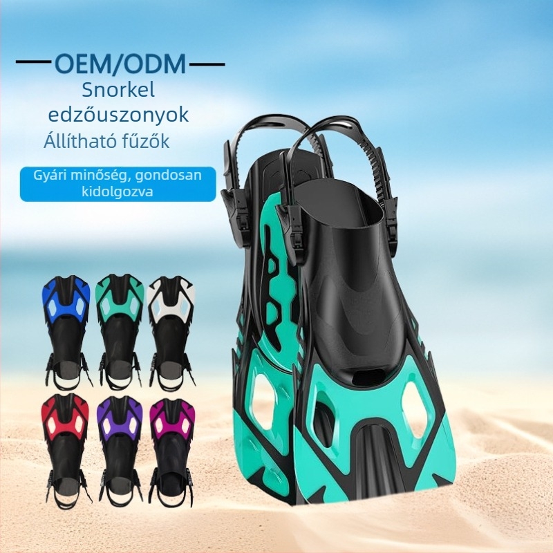 Állítható úszófinok edzéshez, rövid úszófinok snorkelzéshez és szabadtüdős merüléshez