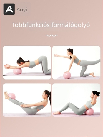 Jógaball csípőemelő funkcióval, pumpálható PVC fitneszlabda Pilateshez és edzéshez, 0,14 kg