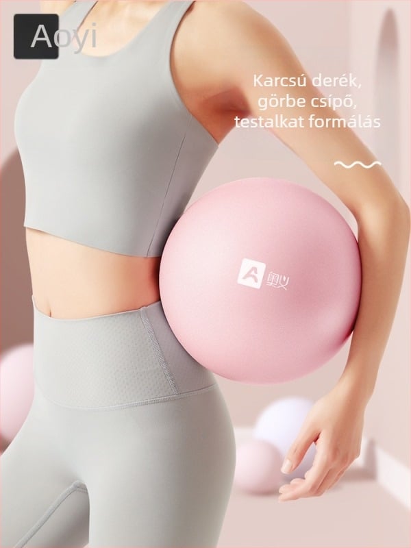 Jógaball csípőemelő funkcióval, pumpálható PVC fitneszlabda Pilateshez és edzéshez, 0,14 kg