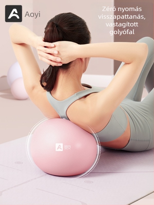 Jógaball csípőemelő funkcióval, pumpálható PVC fitneszlabda Pilateshez és edzéshez, 0,14 kg