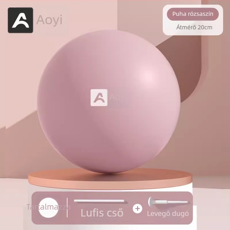 Jógaball csípőemelő funkcióval, pumpálható PVC fitneszlabda Pilateshez és edzéshez, 0,14 kg