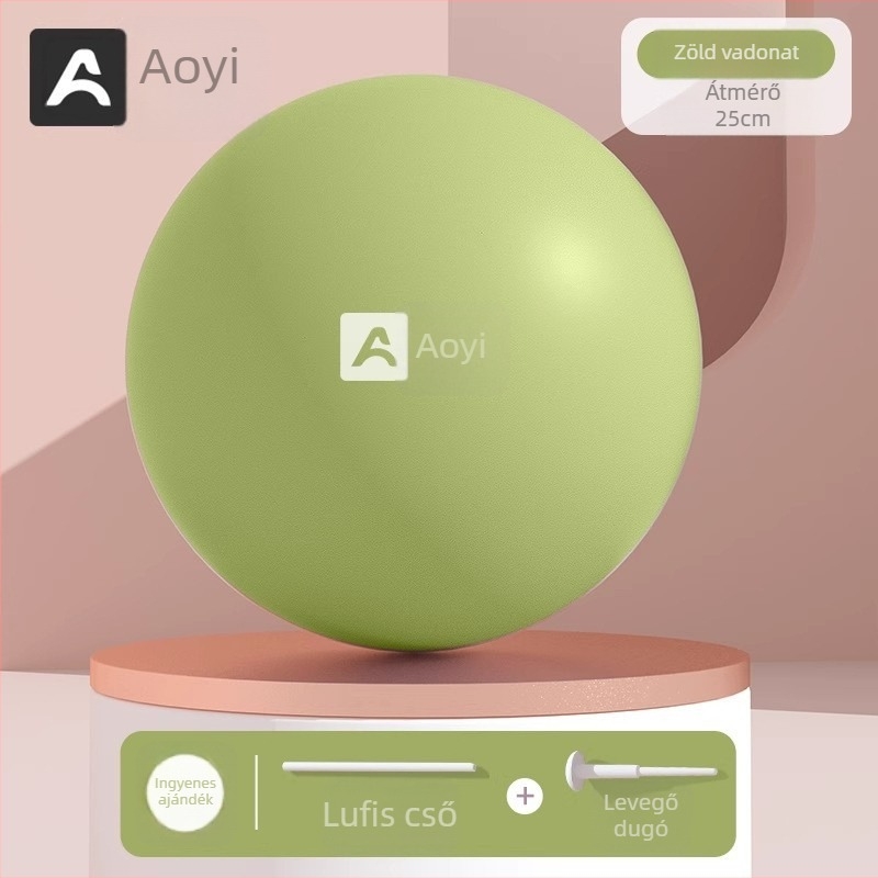 Jógaball csípőemelő funkcióval, pumpálható PVC fitneszlabda Pilateshez és edzéshez, 0,14 kg
