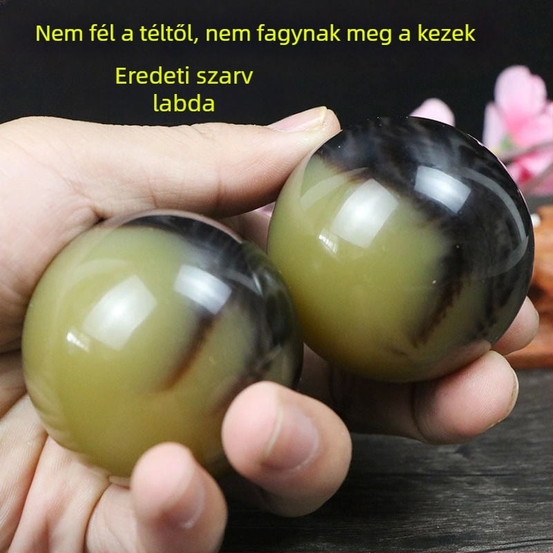 Részfogó labda gyantából masszázs és edzéshez – nem felfújható, jóga labda