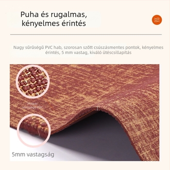 Juta + PVC jóga matrac, 1500 g ± 100 g, 5 mm vastagság
