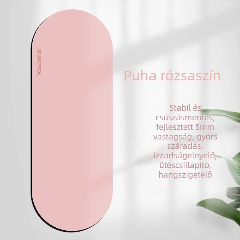 Női jóga matrac, 8 mm vastagság, csúszásmentes, hangtalan, kompozit anyag