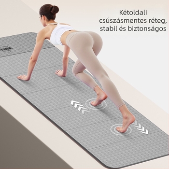 Összecsukható, csúszásmentes jóga matrac TPE-ből, 8 mm vastagság, 1,1 kg