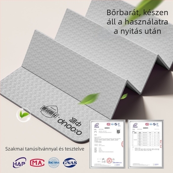 Összecsukható, csúszásmentes jóga matrac TPE-ből, 8 mm vastagság, 1,1 kg