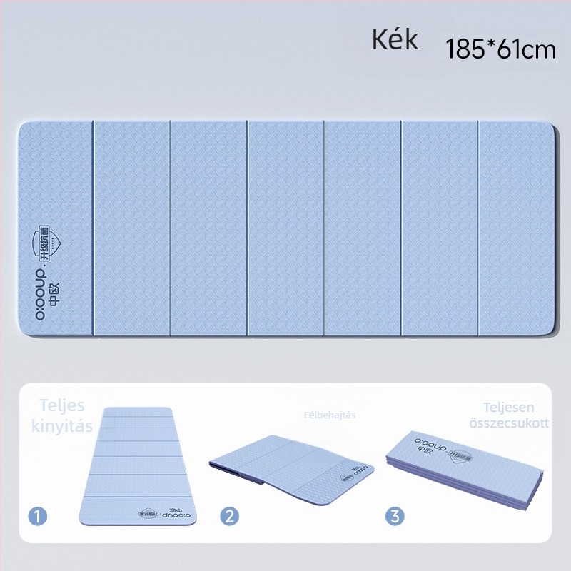 Összecsukható, csúszásmentes jóga matrac TPE-ből, 8 mm vastagság, 1,1 kg