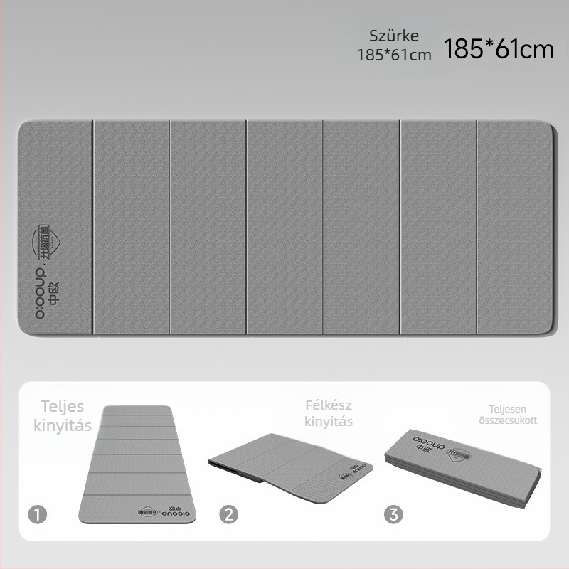 Összecsukható, csúszásmentes jóga matrac TPE-ből, 8 mm vastagság, 1,1 kg