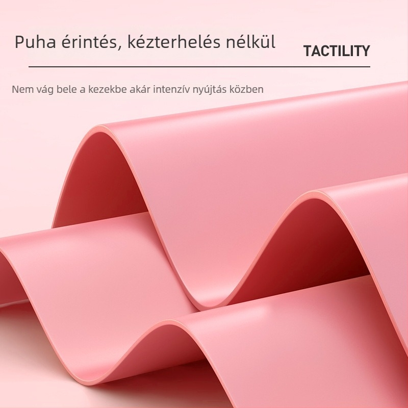 Jóga feszítőöv csípő edzéséhez – csúszásmentes latex ellenálláspánt, hát- és vállnyújtáshoz, modell JSQC05