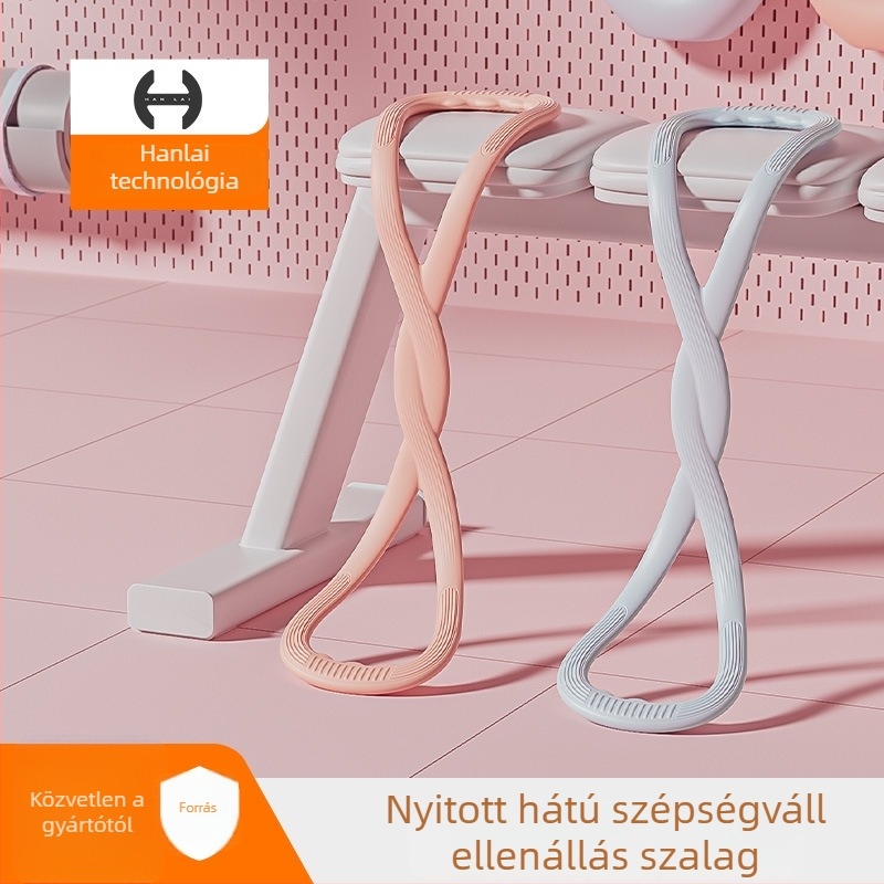 Szilikon hát-nyújtó eszköz vállformázással, mellkas tágítással, fitnesz és jóga céljából, vékony derék