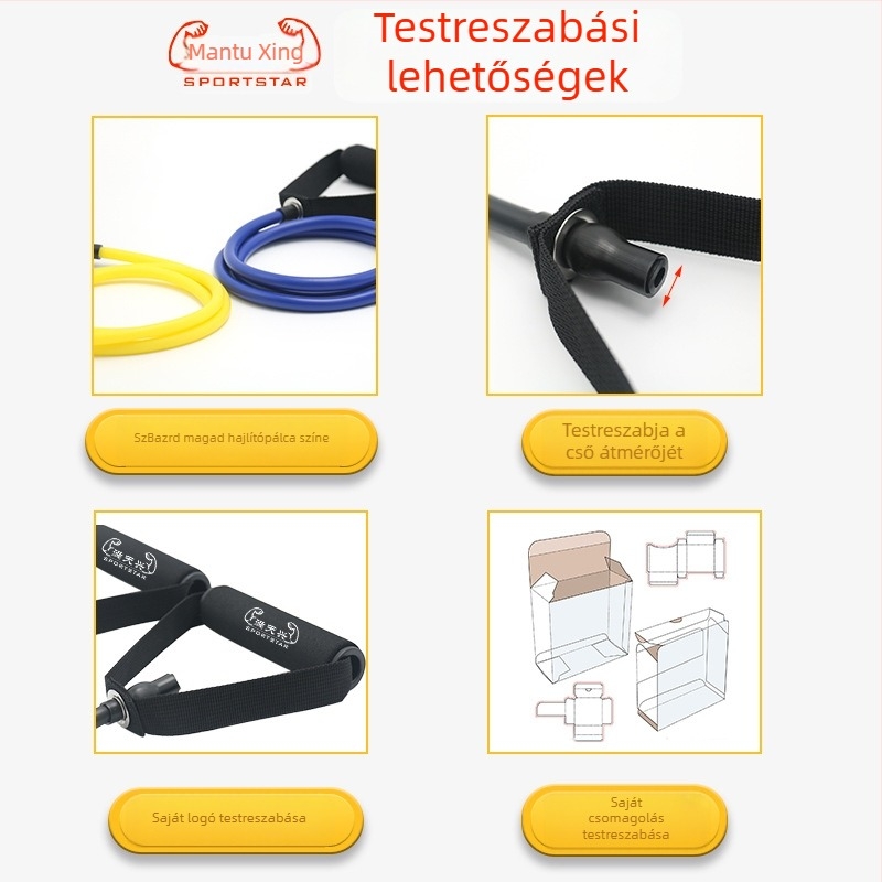 Ellenállás-kötél mellizom-edzéshez, latex, 130 g, otthoni fitnesz eszköz