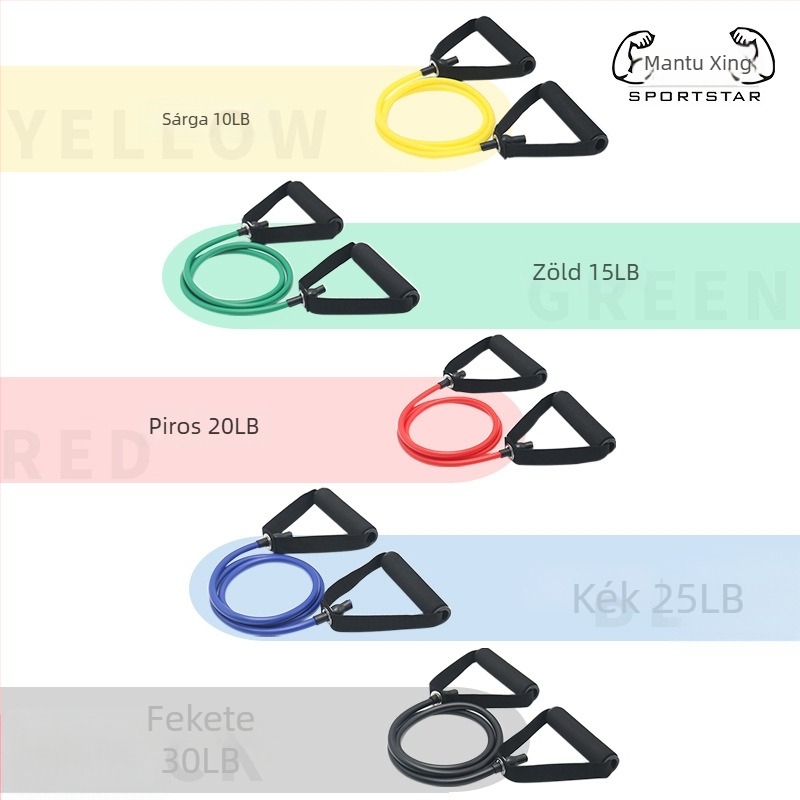 Ellenállás-kötél mellizom-edzéshez, latex, 130 g, otthoni fitnesz eszköz