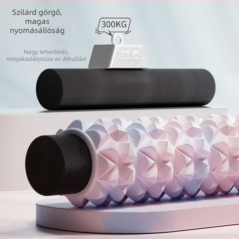 EVA habmasszázs görgő — izomlazítás, láb masszázs, 540 g (szilárd) / 760 g (üreges)