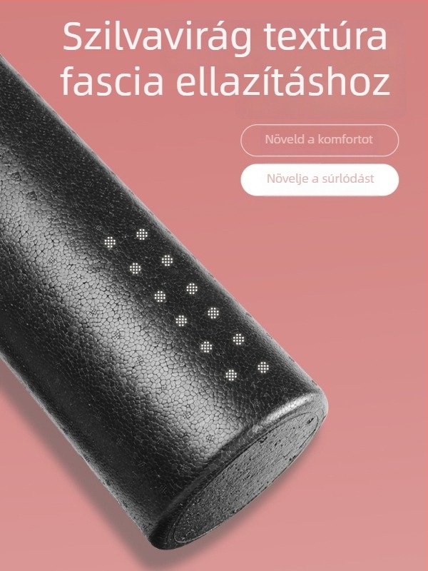Habgörgő – cilindrikus edzőeszköz izomlazításra, lábak karcsúsítására és jóga nyújtásokhoz