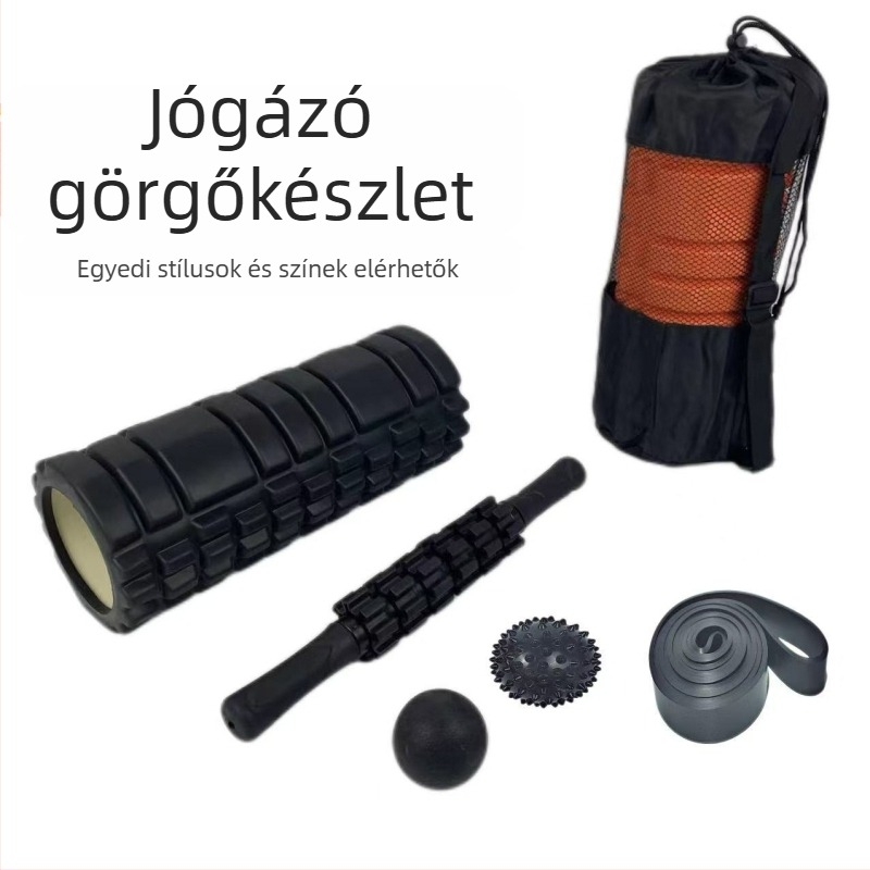 Enjoyable jóga masszázs készlet: fascia gömb, masszírozó pálca és masszázs henger, EVA+PVC anyag