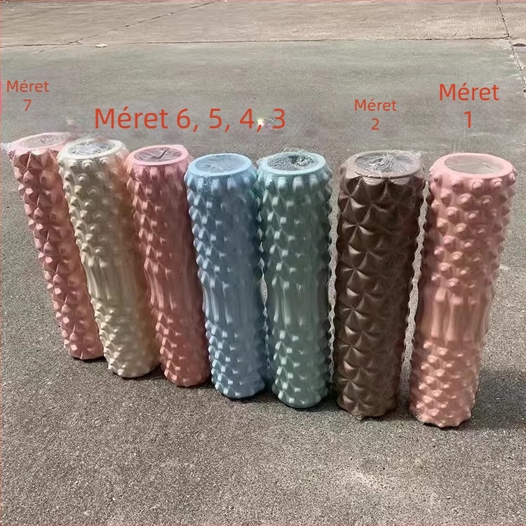 Jóga habroló texturált felülettel - EVA + PVC, saját márka