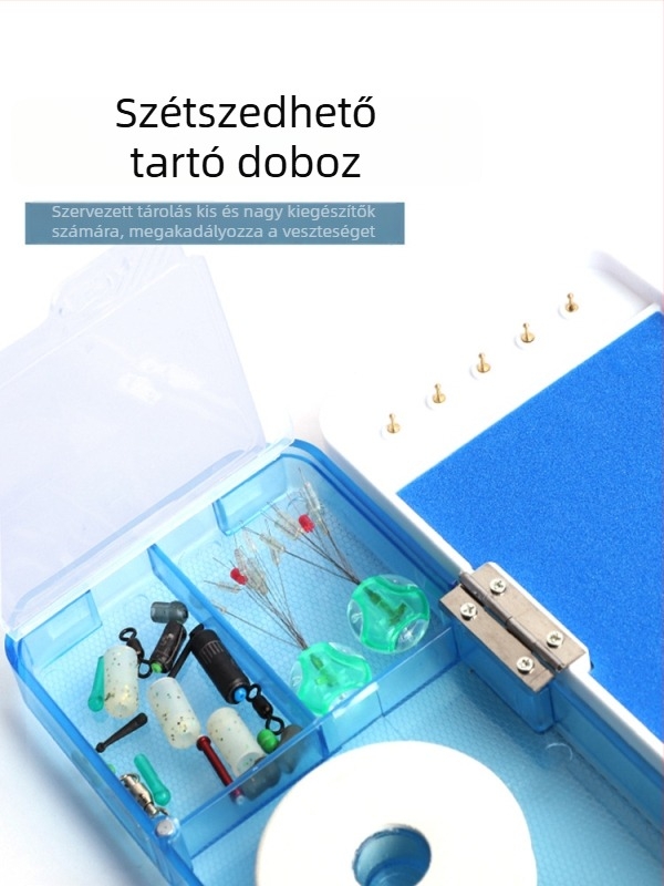 3 rétegű, nagy kapacitású 4-in-1 multifunkcionális kiegészítő doboz ollóval, ABS anyagból