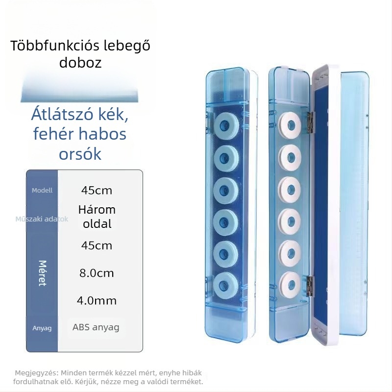 3 rétegű, nagy kapacitású 4-in-1 multifunkcionális kiegészítő doboz ollóval, ABS anyagból