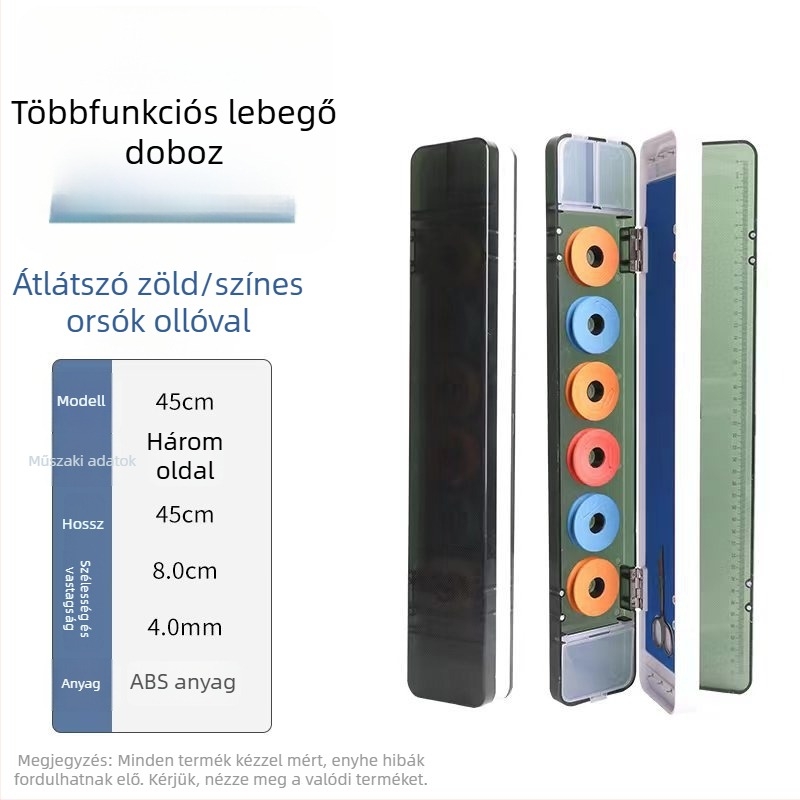 3 rétegű, nagy kapacitású 4-in-1 multifunkcionális kiegészítő doboz ollóval, ABS anyagból