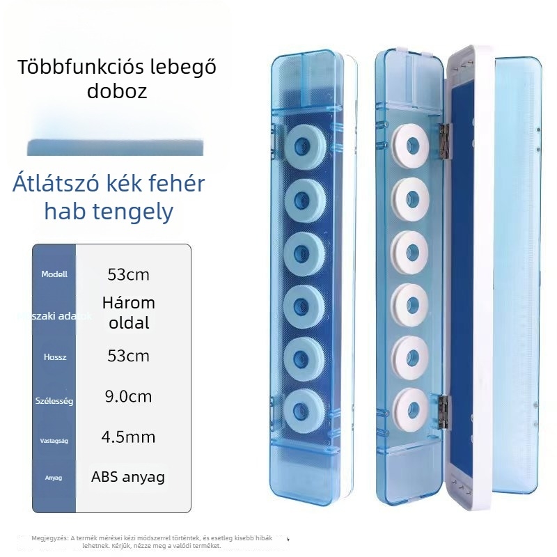 3 rétegű, nagy kapacitású 4-in-1 multifunkcionális kiegészítő doboz ollóval, ABS anyagból