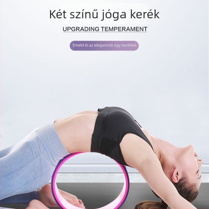 Jóga kerék / Pilates gyűrű kezdőknek, hátrahajlás és hátmasszázs, otthoni használatra
