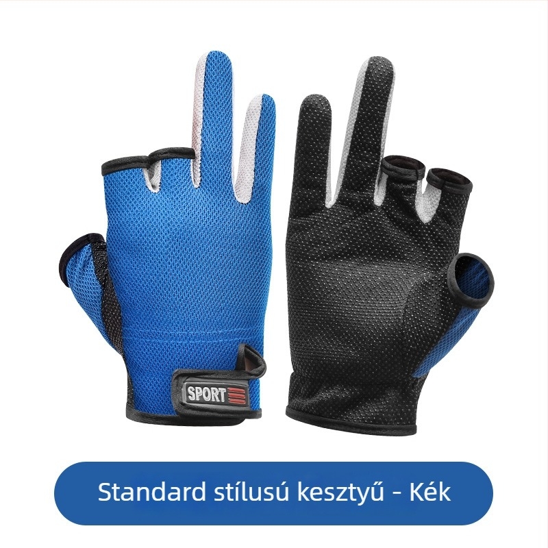 Drooping String PU halászati kesztyűk – ultra vékony, napsugárzás elleni védelem, vízálló, szúrásálló, csúszásmentes, háromujjas dizájn