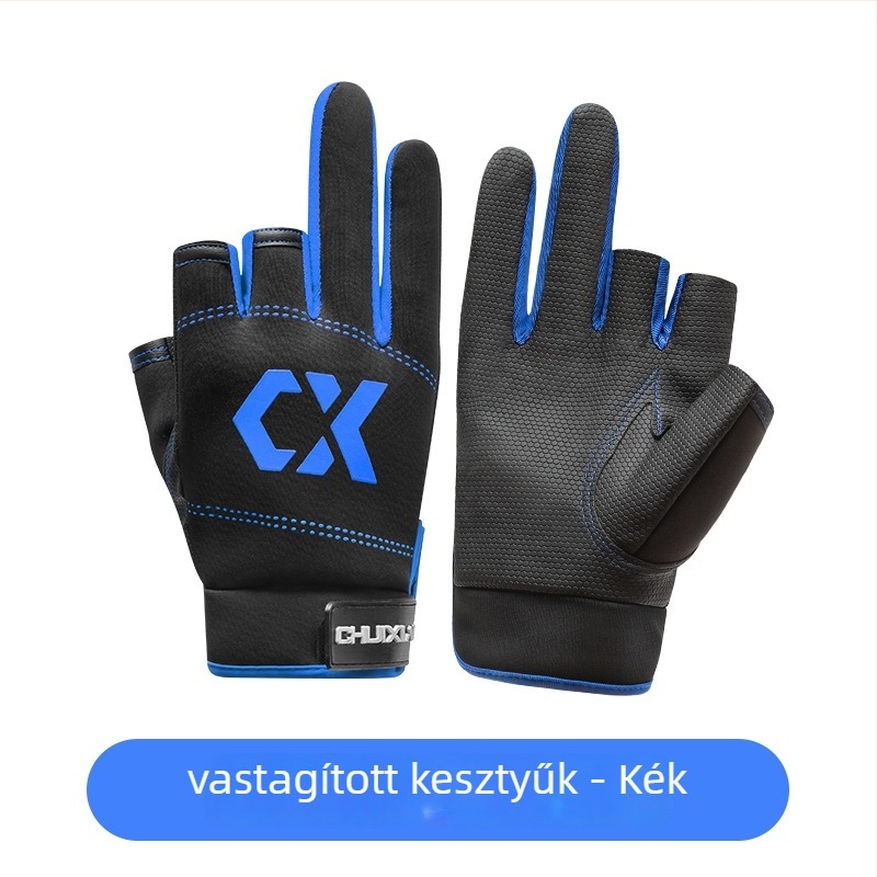 Drooping String PU halászati kesztyűk – ultra vékony, napsugárzás elleni védelem, vízálló, szúrásálló, csúszásmentes, háromujjas dizájn