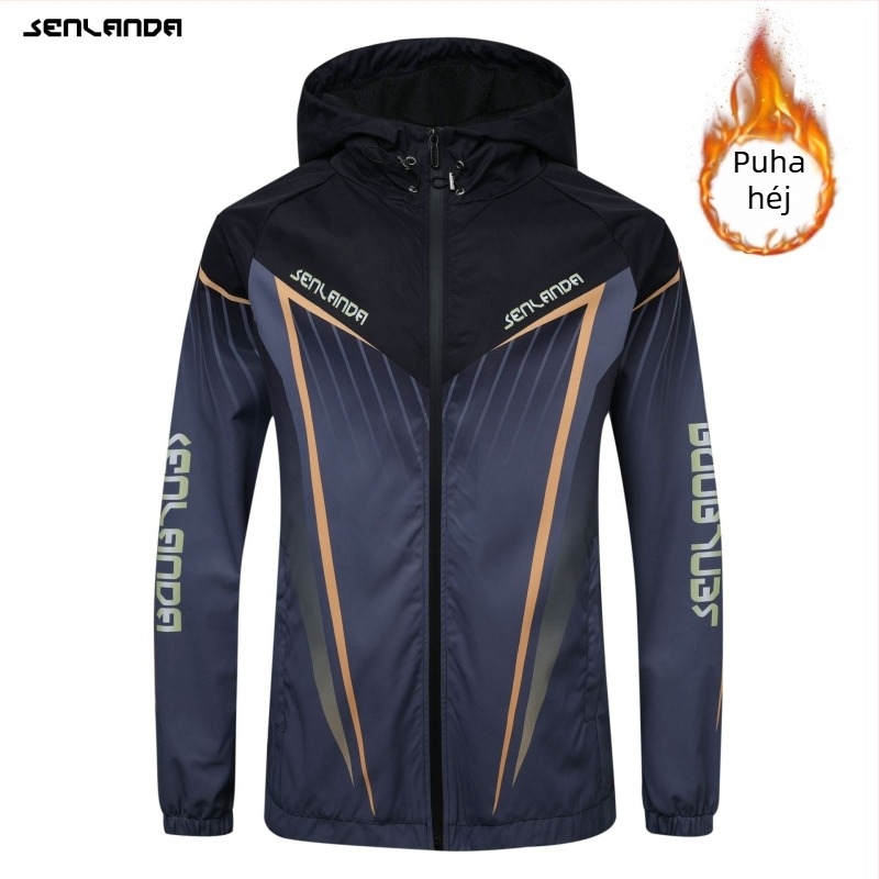 Uniszex horgászzseki, vízálló, szélálló, lélegző, meleg fleece béléssel