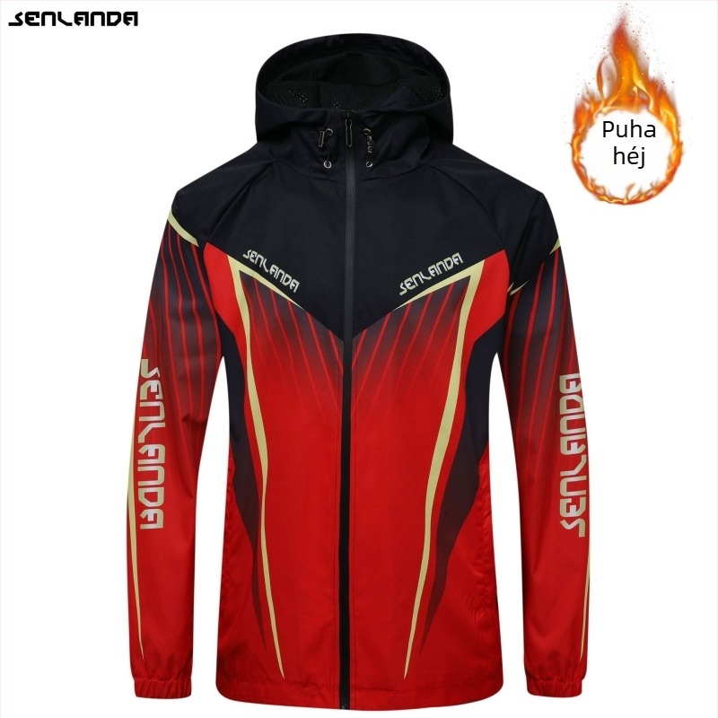 Uniszex horgászzseki, vízálló, szélálló, lélegző, meleg fleece béléssel