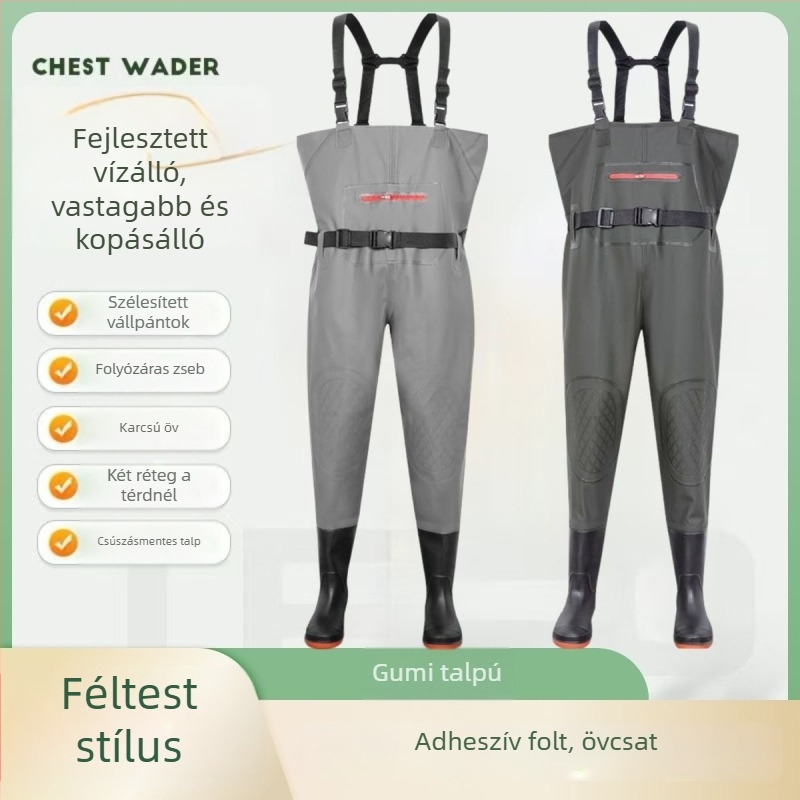 Vízhatlan halászati overall mellénnyel, EVENT anyag, sugárzásvédelmi funkció, tavasz, férfiak
