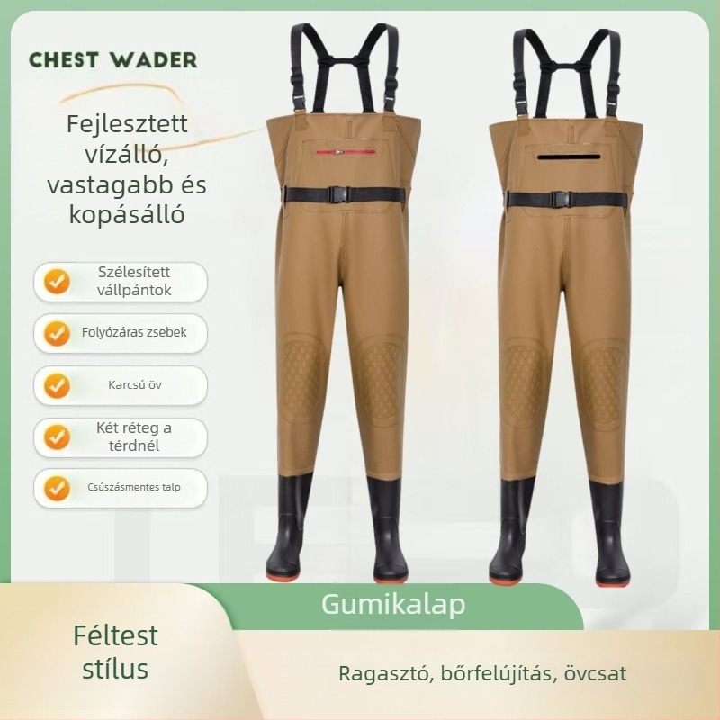 Vízhatlan halászati overall mellénnyel, EVENT anyag, sugárzásvédelmi funkció, tavasz, férfiak