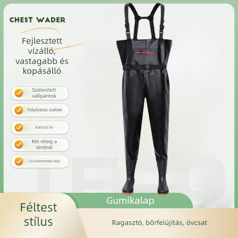 Vízhatlan halászati overall mellénnyel, EVENT anyag, sugárzásvédelmi funkció, tavasz, férfiak